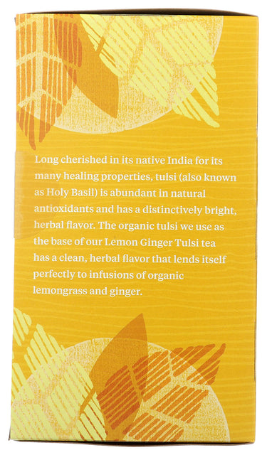 Allegro Tea, Organic Lemon Ginger Tulsi Tea Bags, 20 ct